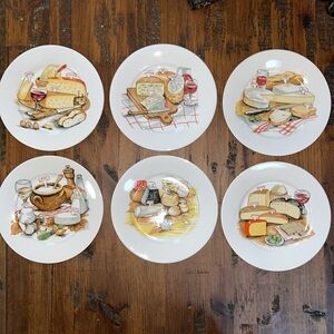 ALPAC Set of 6 French Cheese Hors D’oeuvres Plates